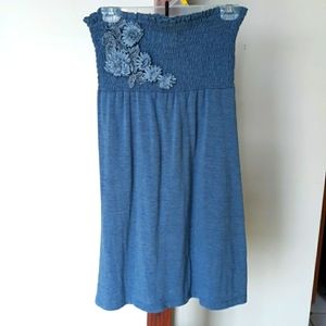 Maurice's Blue Strapless Dress Size XS